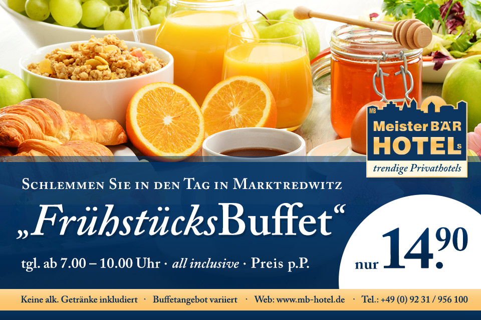 Frühstückbuffet in Marktredwitz - Fichtelgebirge - Oberfranken